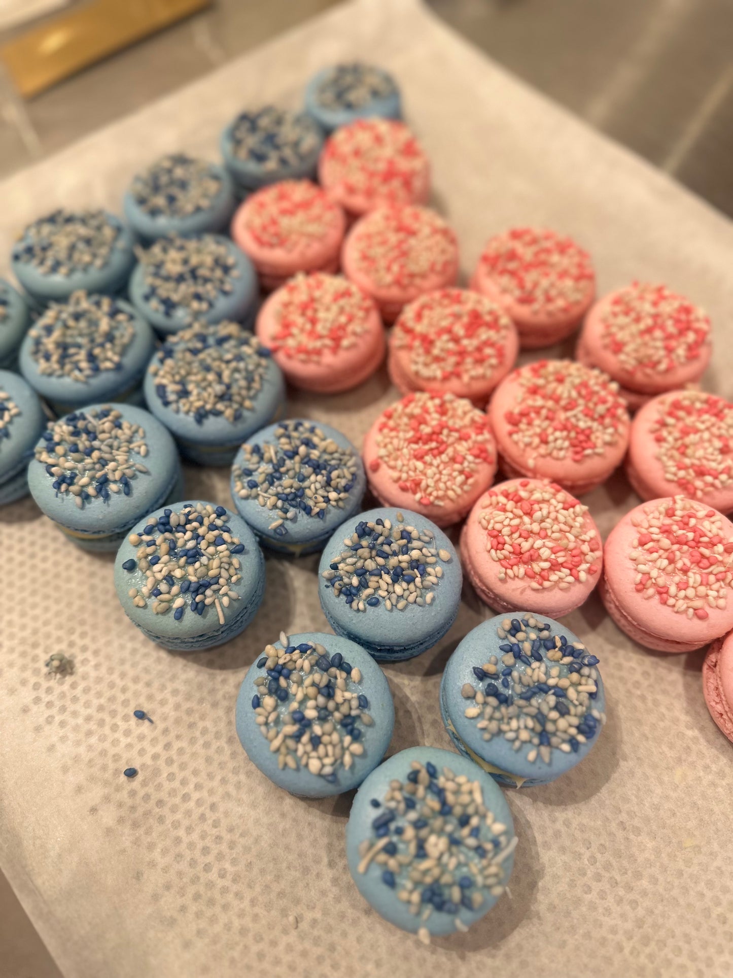 Geboorte macaron 8 stuks