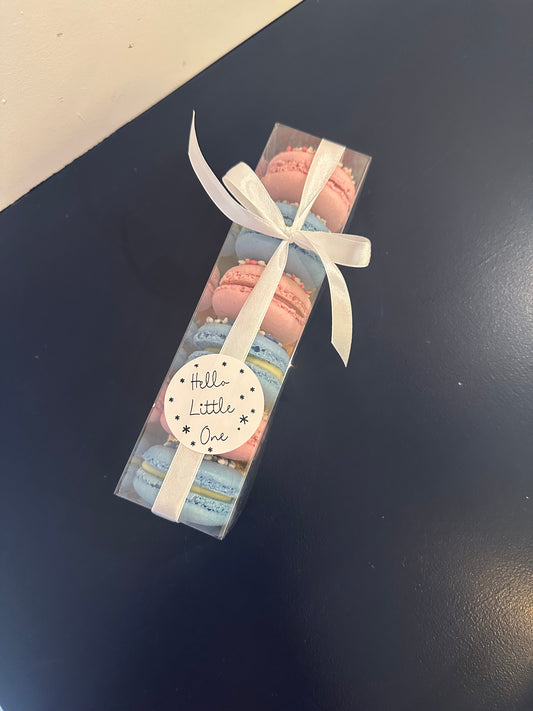 Geboorte macaron 6 stuks